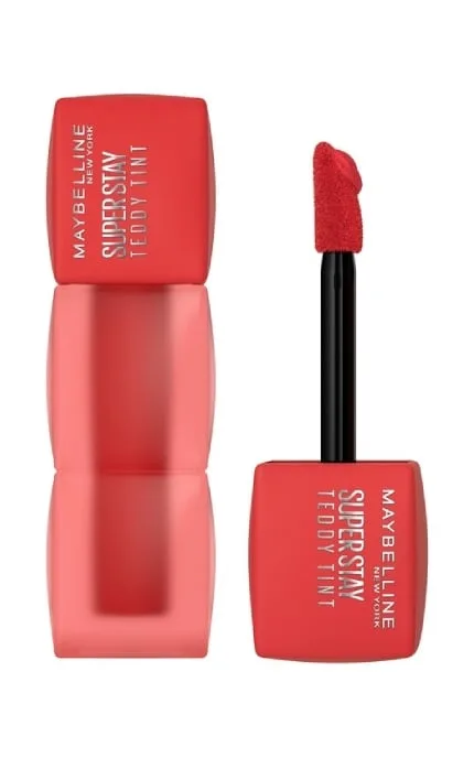 Стійка матова помада-тінт для губ Maybelline New York Super Stay Teddy Tint 30 Coquettish 5 мл