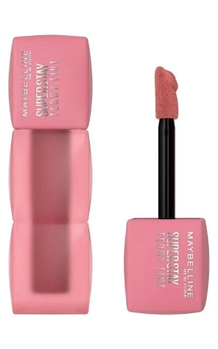 Стійка матова помада-тінт для губ Maybelline New York Super Stay Teddy Tint 90 Ribbon Tied 5 мл