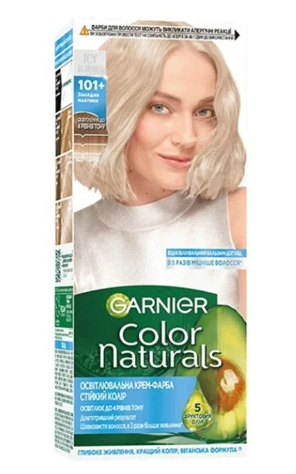 Стійка фарба для волосся Garnier Color Naturals 101+ Холодна платина 112 мл