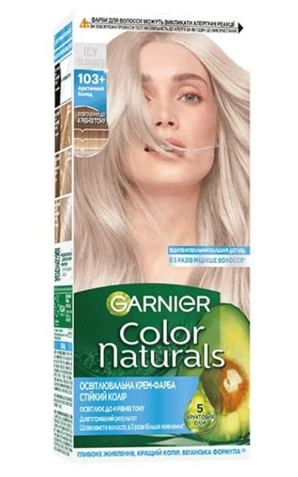 Стійка фарба для волосся Garnier Color Naturals 103+ Арктичний блонд 112 мл