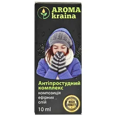 Композиція ефірних олій AromaKraina Антипростудний комплекс 10мл