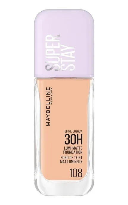 Стійка легка тональна основа Maybelline New York Super Stay з природним матовим фінішем