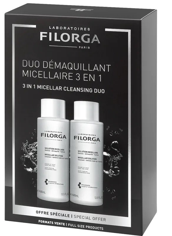 Набір Filorga (Філорга) Дуо Міцеллярний лосьйон Clean-Perfect 2*400 мл