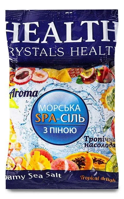 Сіль морська з піною Crystals Health Aroma Тропічна насолода 600 г