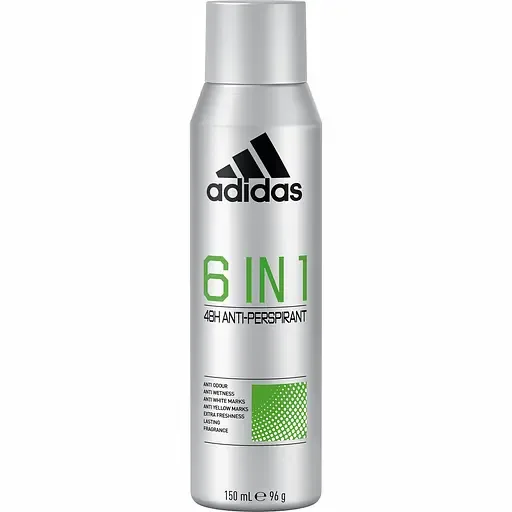 Дезодорант-антиперспірант Adidas 6 в 1 48h Men 150 мл