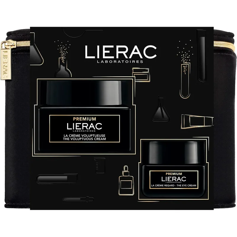 Набір Lierac (Лієрак) Premium (Крем 50 мл + Крем для контуру очей 20 мл + Косметичка)