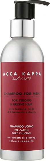 Acca Kappa Shampoo For Men For Strong & Bright Hair - Чоловічий шампунь для сильного і світлого волосся