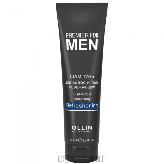 OLLIN Premier For Men Shampoo Hair&Body Refreshening - Чоловічий освіжаючий шампунь для волосся і тіла