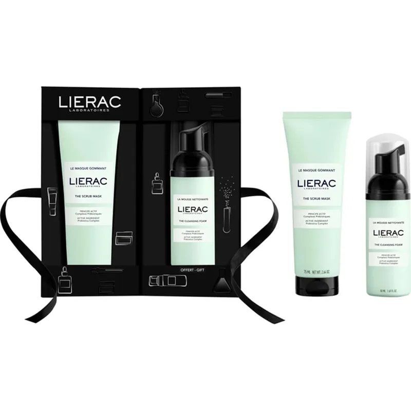 Набір новорічний Lierac (Лієрак) Маска-гомаж 75 мл + Мус очищувальний 50 мл