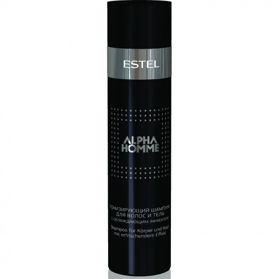 Estel Professional Alpha Homme Shampoo 250 мл - Тонізуючий шампунь з охолоджуючим ефектом для волосся і тіла чоловічої