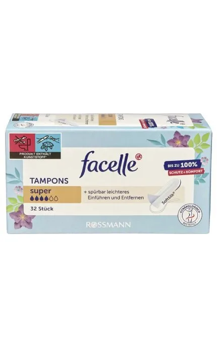 Тампони жіночі гігієнічні Facelle Super 32 шт