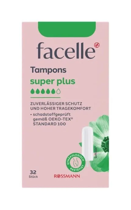 Тампони жіночі гігієнічні Facelle Super Plus 32 шт