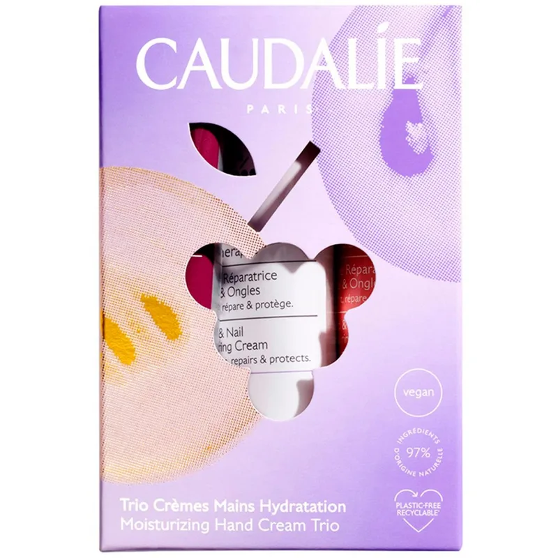 Набір Caudalie (Кодалі) Тріо кремів для рук (Крем Vinotherapist 30 мл+Крем The des Vignes 30 мл+Крем Rose de Vigne 30 мл)