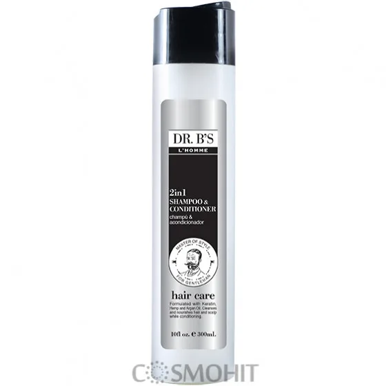 Dr. B’s L’Homme Hair Care Anti-Dandruff 2in1 Shampoo and Conditioner - 2в1 Шампунь і кондиціонер від лупи
