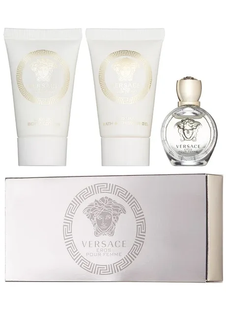 Подарунковий набір для жінок Eros Pour Femme (25 мл + 5 мл + 25 мл) Versace (367912372)