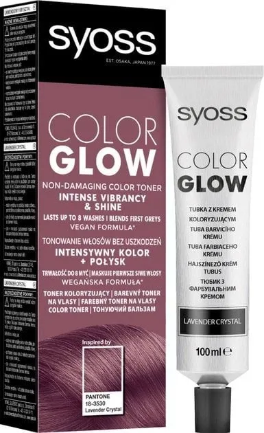 Тонуючий бальзам без аміаку для волосся SYOSS Color Glow Пелюстки Лаванди 100 мл