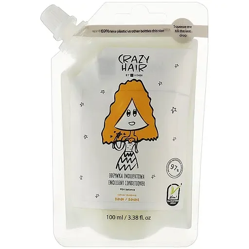 Пом'якшувальний кондиціонер для волосся HiSkin Crazy Hair Emollient Banana дойпак