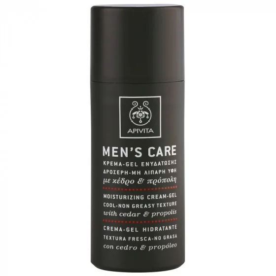 Apivita men′s care moisturizing cream-gel with cedar and propolis - Зволожуючий крем-гель з кедром і прополісом