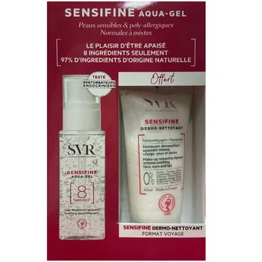 Набір SVR Sensifine (Аква-гель SVR Sensifine для обличчя 40 мл + Крем-гель SVR Sensifine очищуючий для сухої атопічної шкіри обличчя 50 мл)