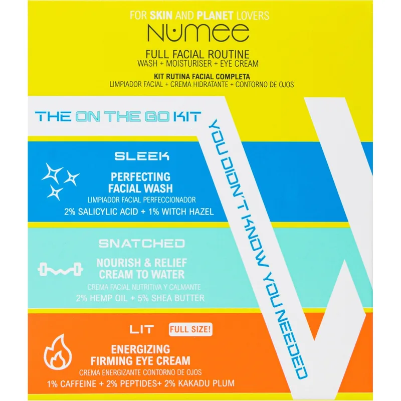 Набір Numee (Нумі) для обличчя (крем 30 мл, крем для очей 15 мл, засіб для вмивання 50 мл)