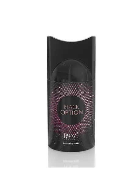 Парфумований дезодорант жіночий Parfums Black Option 250 мл Prive (307286775)