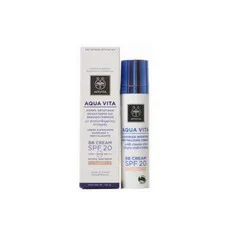 Крем Apivita AQUA VITA для інтенсивного зволож. шкіри з фіто-ендорфінами ВВ Cream SPF20 світлий 40 мл