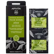 Крем Apivita EXPRESS BEAUTY з оливою інтенсивний відшелушуючий 2х8 мл