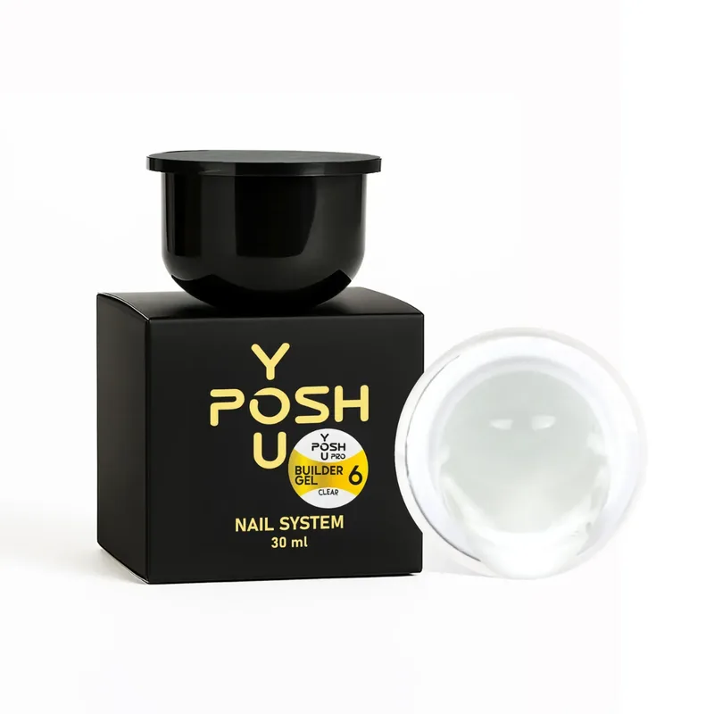 Білдер-гель для нарощування нігтів YouPOSH Refill Builder Gel рефіл 30 мл 06 Clear Прозорий (13353890)