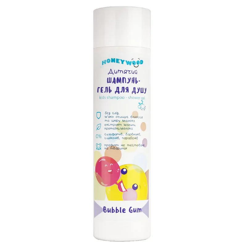 Шампунь дитячий HONEYWOOD (Ханівуд) Bubble Gum 250 мл