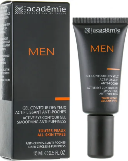 Academie Men Eye Contour Gel - Гель для контуру очей від набряків і зморшок