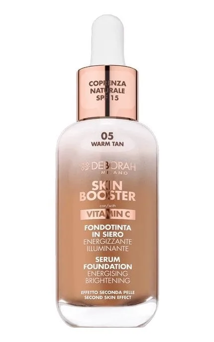 Тональна сироватка Deborah Skin Booster Serum Foundation Vitamin С SPF15 05 Warm Tan 30 мл