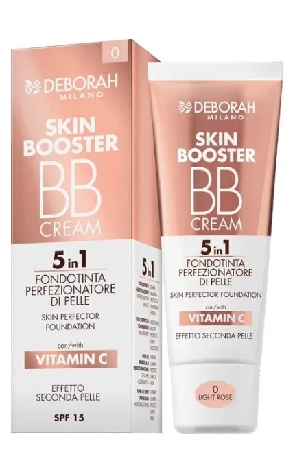 Тональний BB-крем Deborah Skin Booster BB Cream 5 in 1 SPF15 0 Light Rose 30 мл