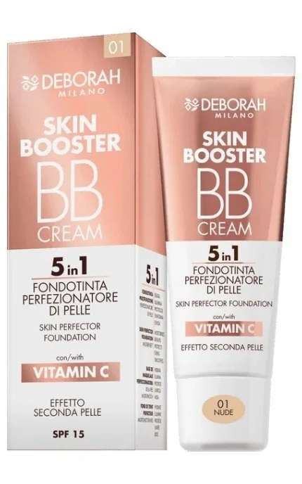 Тональний BB-крем Deborah Skin Booster BB Cream 5 in 1 SPF15