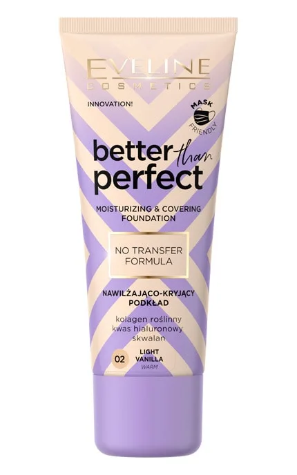 Тональна основа зволожувальна Eveline Better Than Perfect 02 Light Vanilla 30 мл