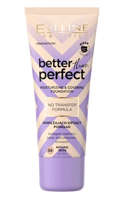 Тональна основа зволожувальна Eveline Better Than Perfect 04 Natural Beige 30 мл