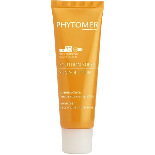Сонцезахисний крем для обличчя та чутливих зон Phytomer Sun Solution SPF 30, 50 мл