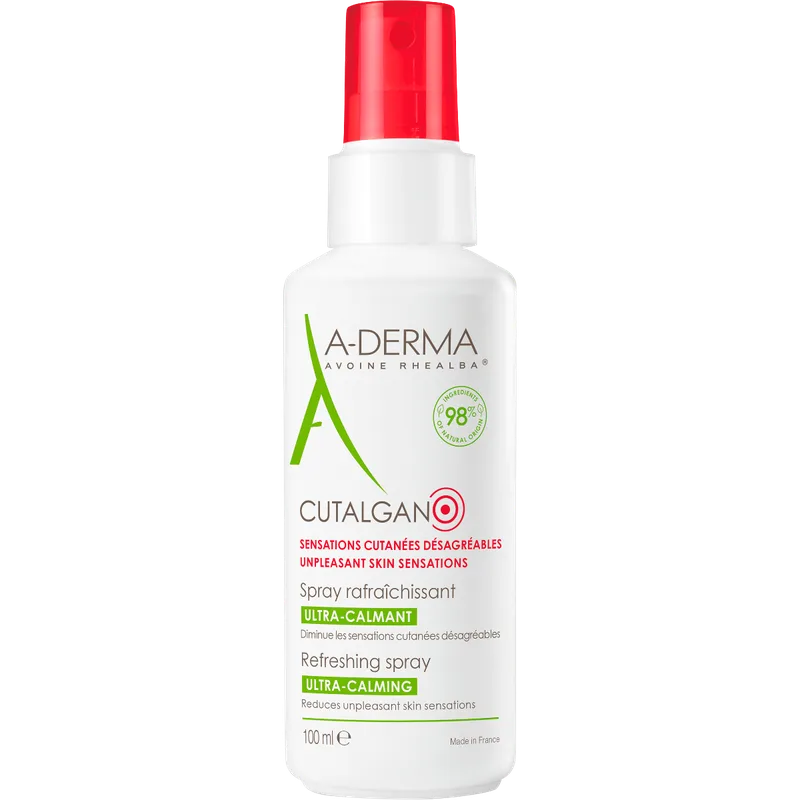 Спрей A-Derma (А-Дерма) Cutalgan заспокійливий освіжаючий для шкіри обличчя і тіла 100 мл