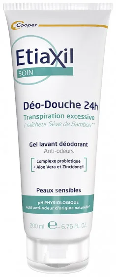 Etiaxil Shower Gel Deo 24H - Гель для душу "Захист 24 години" з ароматом бамбука