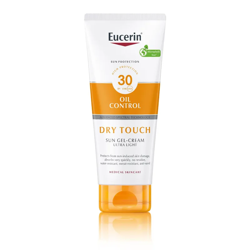 Гель-крем Eucerin (Юцерін) Oil Control сонцезахисний ультралегкий матуючий для шкіри обличчя та тіла SPF30 200 мл