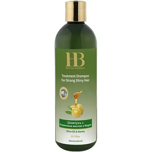 Шампунь зміцнюючий для сухого ламкого волосся H&B (Health and Beauty) з оливковою олією та медом 400 мл