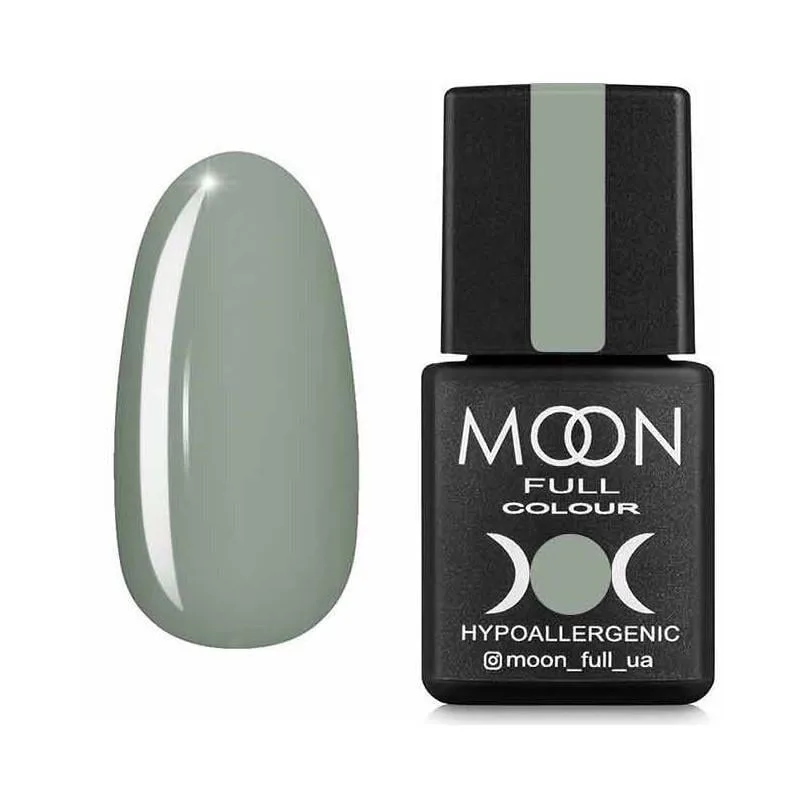 Гель-лак Moon Full color Gel polish 8 мл №625 Оливкова сіра емаль