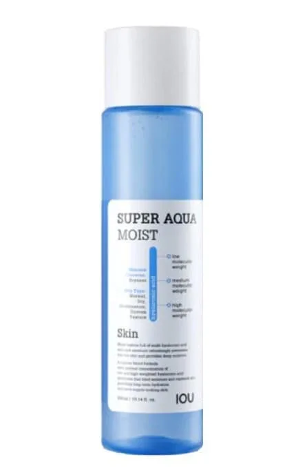 Тонер для обличчя Welcos IOU Super Aqua Moist Skin з гіалуроновою кислотою 300 мл