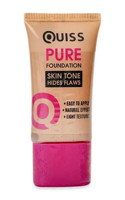 Тональний крем для обличчя Quiss Pure Foundation 01 Porcelain 30 мл
