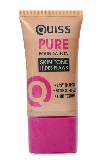 Тональний крем для обличчя Quiss Pure Foundation 02 Ivory 30 мл