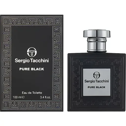 Sergio Tacchini Pure Black туалетна вода для чоловіків 100 мл