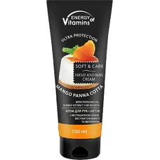 Крем Energy Vitamins Mango Panna Cotta д/рук та нігтів 100мл