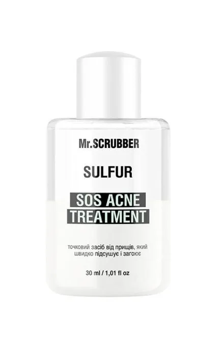 Точковий засіб від прищів Mr.Scrubber SOS Acne Treatment Sulfur 30 мл
