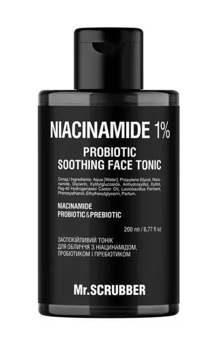 Тонік для обличчя Mr.Scrubber Niacinamide 1% заспокійливий 200 мл