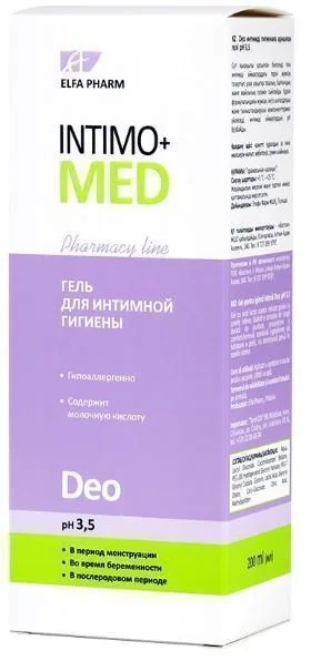 Гель Intimo+med Deo для інтимної гігієни 200 мл