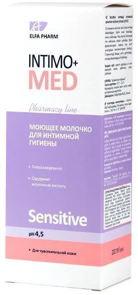 Гель Intimo+med Sensitive для інтимної гігієни 200 мл